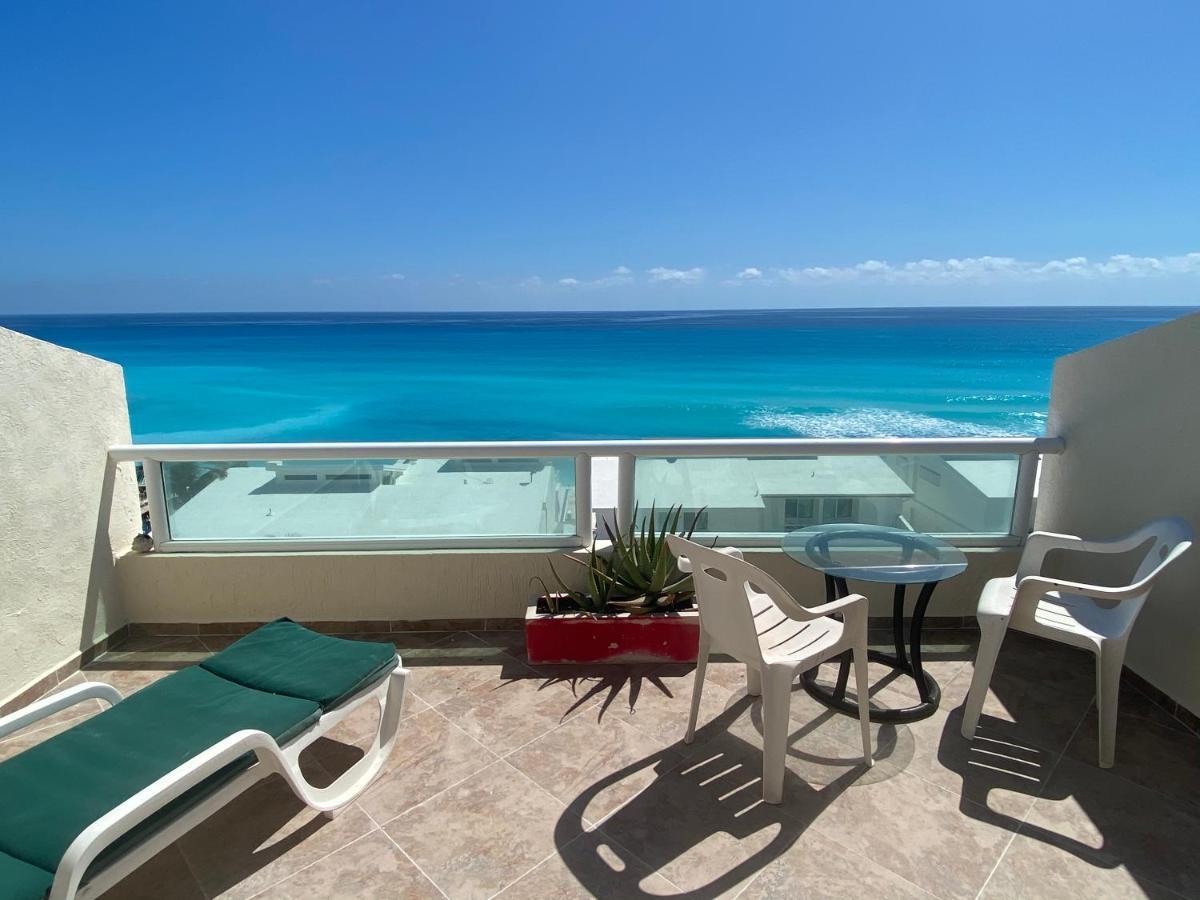 Penthouse Spectacular Ocean View Terrace Brisas Cancun Hotel Zone Luaran gambar