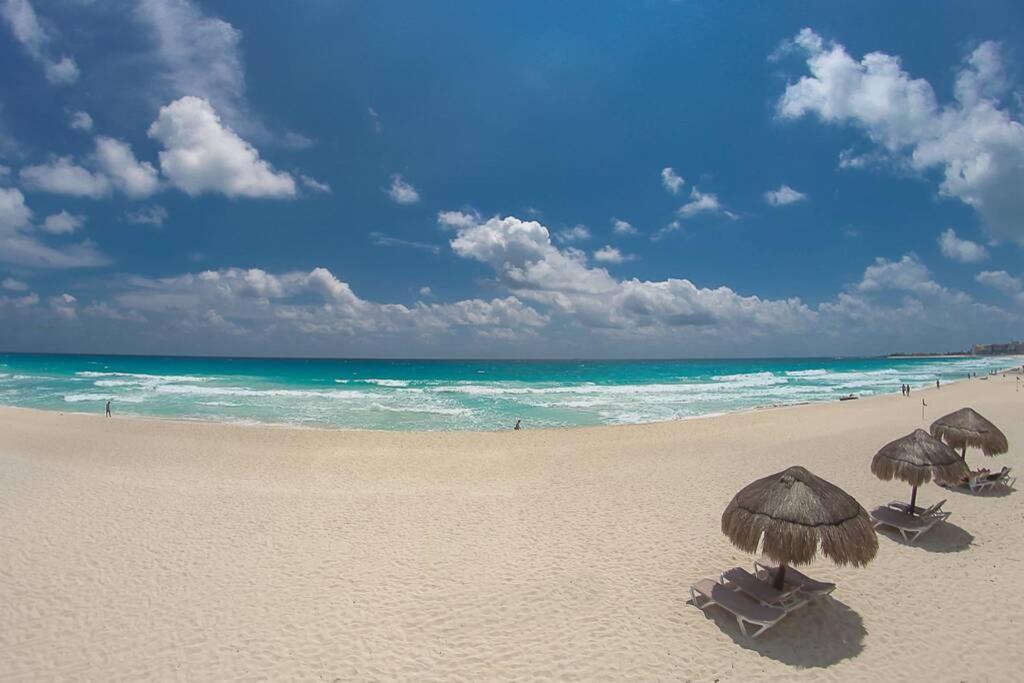 Penthouse Spectacular Ocean View Terrace Brisas Cancun Hotel Zone Luaran gambar